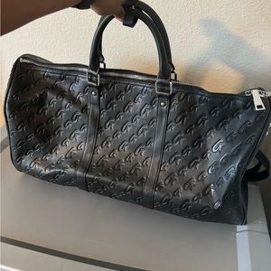 Glam-Aholic Lifestyle Monogram Unisex Duffle Bag Matte Black